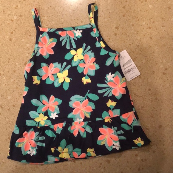 Carter's Other - Carter’s 3t flowered tank top